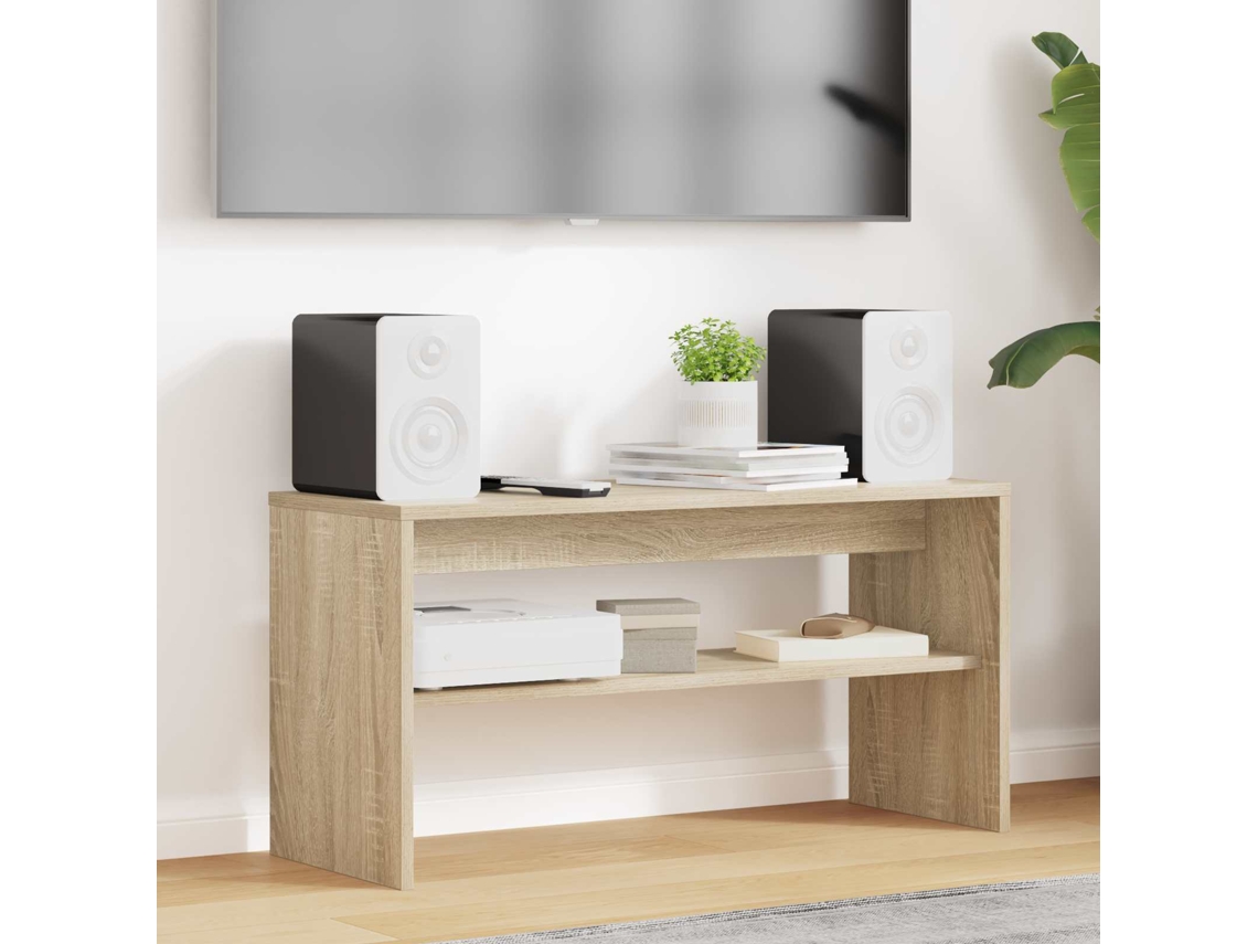 Vidaxl Gabinete Para Tv 80 X 30 X 40 Cm Carvalho Sonoma