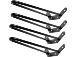 Nuobesty Conjunto De 4 Pés Mesa Em Metal Estilo Hairpin Para Móveis, Fáceis De Instalar E Com Altura Ajustável, Ideais