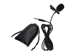 Aetheria microfone Lapelar Clip on Portátil com Redução de Ruído para Gravação de Voz