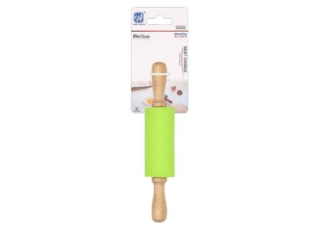 Rodillo silicona madera 38x4,5 cm blister