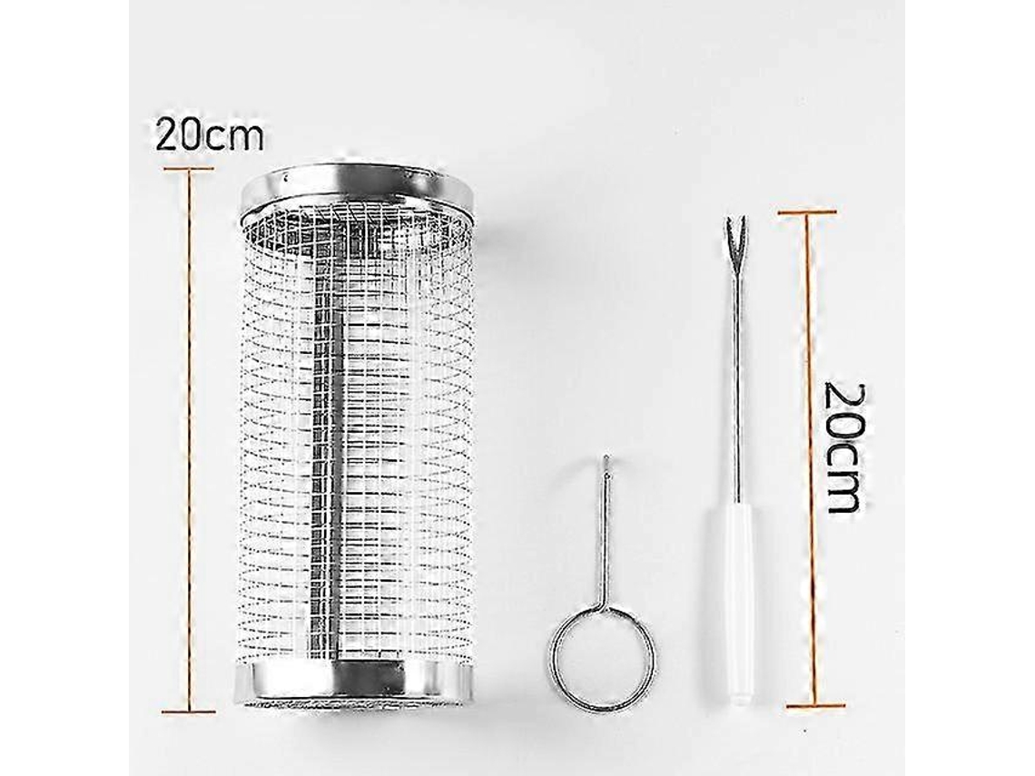 Churrasqueira Giratória Automática Com 10 Espetos E Prateleira Ajustável De Aço Inoxidável Ferramenta Para Grelhar Ao Ar Livre Aquaforge