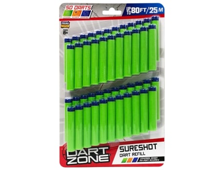 Pacote De Recarga Dart Zone Dardos 50