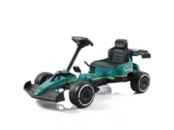 Go Kart De Pedales Para Crianças Aston Martin Fórmula 1 - 3 A 6 Anos - Rodas Eva - Verde