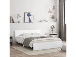 Estrutura De Cama Com Cabeceira 140x200 Cm Branco