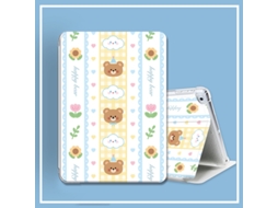 Capa Para Ipad De 11ª Geração (a16) De 11 Polegadas, Estrutura Flexível Em Tpu, Airbag Anti-queda E Urso De Renda. Siurn