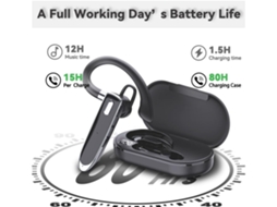 Auriculares Sem Fios Único Mãoslivres Intraauricular Carga NISSGU Bluetooth