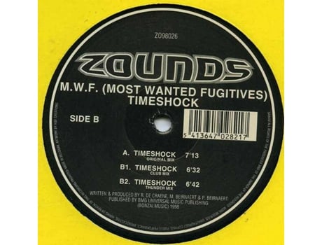 Vinil Timeshock, M.w.f. Zounds