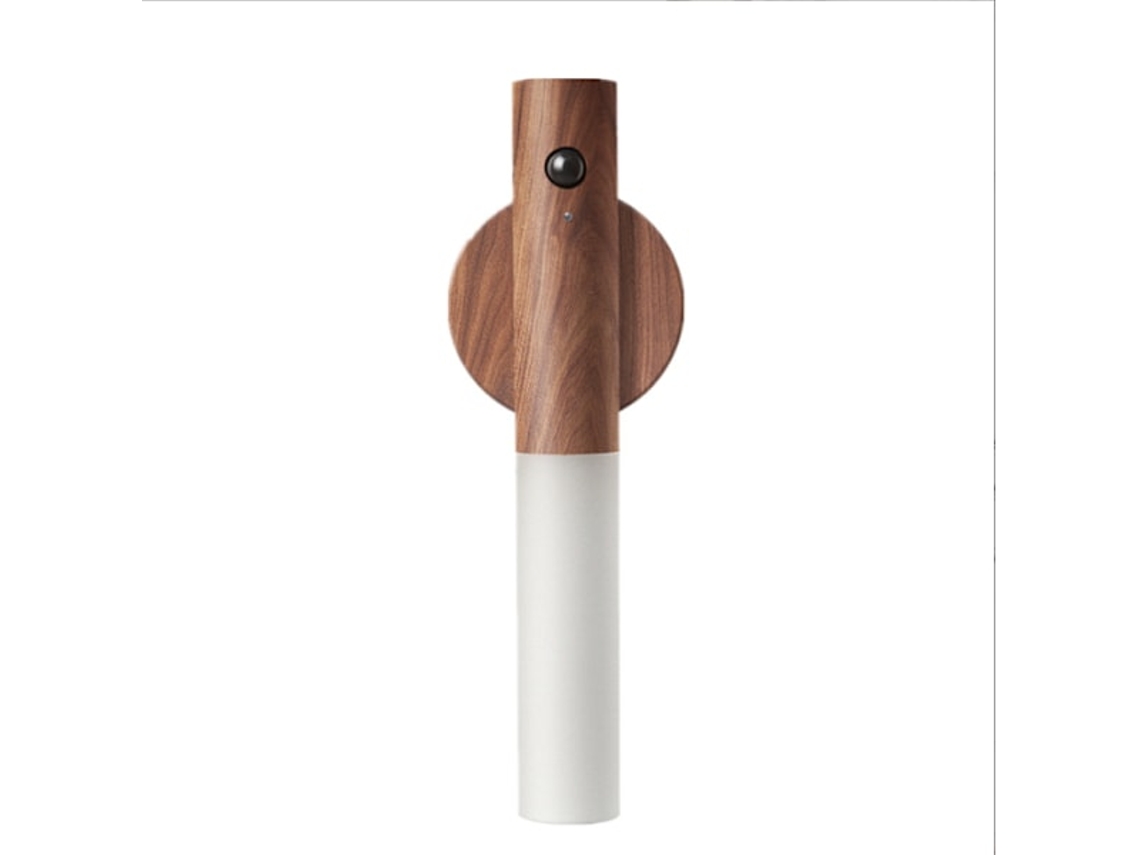 Luminária de Parede Led Recarregável, Iluminação Interna, com Sensor de Movimento para Corredor/armário/casa/banheiro BRILVIBERA (nogueira)