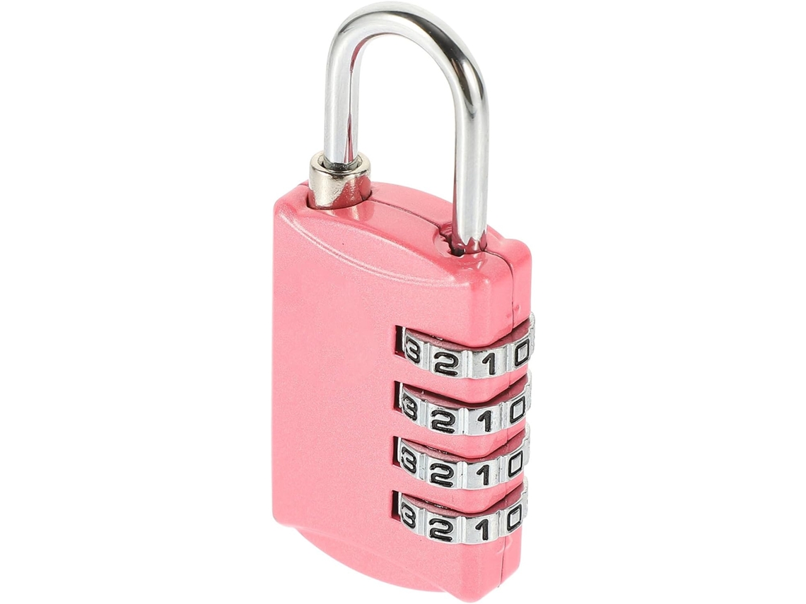 Cadeado De Bagagem Com Combinação Tsa De 4 Dígitos, Rosa