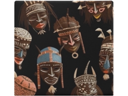 Almofada Quadrada De Espuma Viscoelástica Com Estampa Étnica Tribal Africana, Almofada Macia Para Cadeira De Varanda