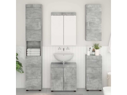 Vidaxl Conjunto De Móveis Para Banheiro Tulum 5 Pcs Cinzento
