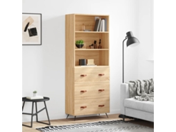 Vidaxl Armário Alto 69,5x34x180 Cm Derivados De Madeira Cor Sonoma