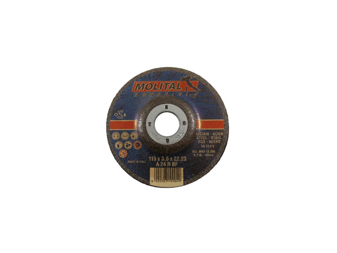 Disco De Corte De Metal Molital Ø115x3x22mm