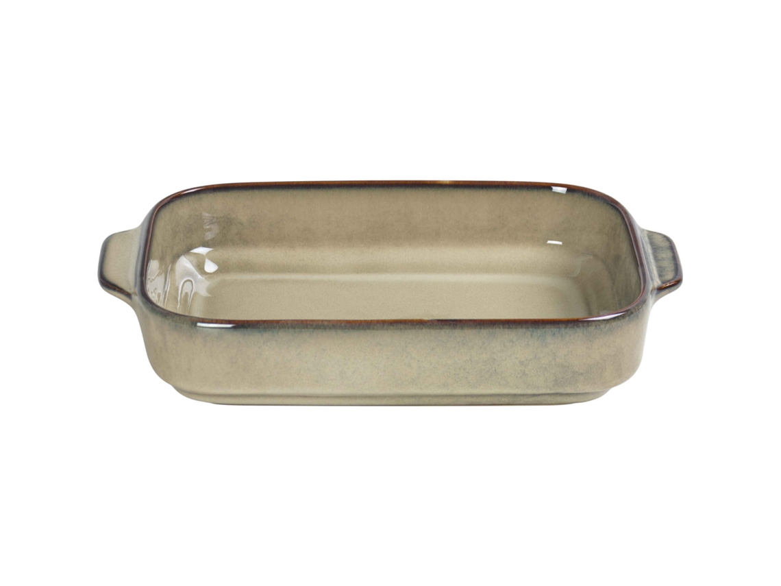 Assadeira Retangular Reativa 27x17cm Castanha Kasa