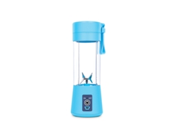 Mixer Portatil para Smoothies de 380 Ml, Pequeno e Recarregavel, 6 Laminas de Aco Inox, Cor Azul ZYBLSSBB