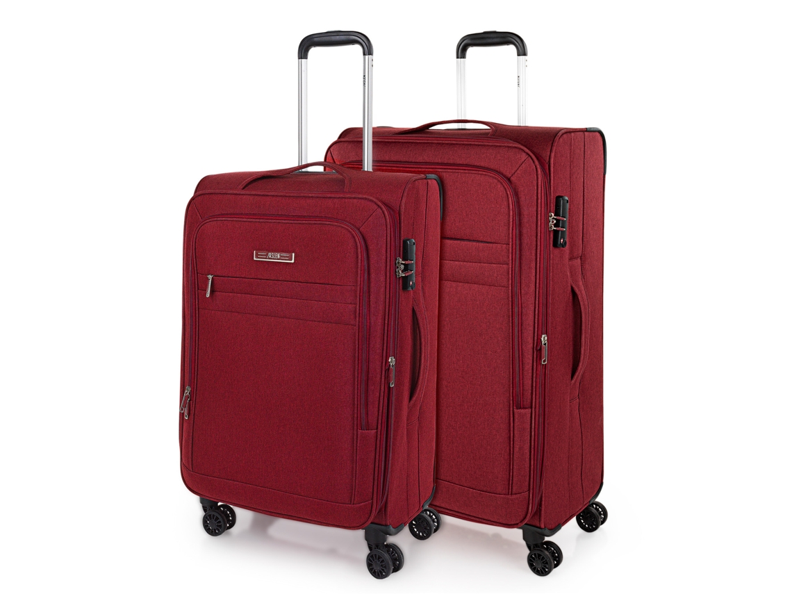 Conjunto de Malas Semi-Rígidas Eva JASLEN Brighton Garnet 46 5X78X29 Cm 82 5L