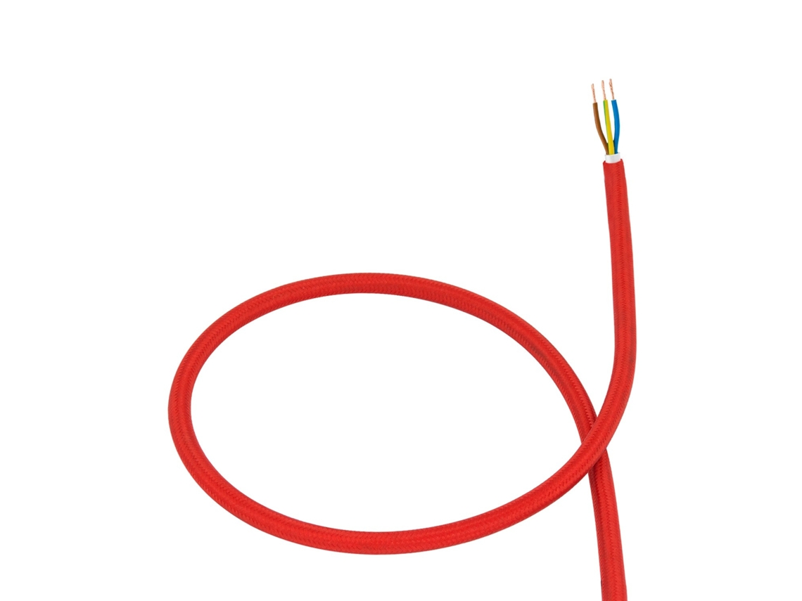 Cabo Têxtil Eléctrico Vermelho