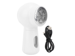 Removente de peluzas elétrico recarregável com display digital e lâmina afiada 1200mah branco | S/MARCA