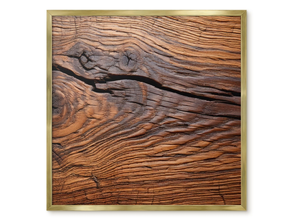 Magnetic Board For Wall Wooden Texture For The Bedroom Espelharte (50x50 Cm)