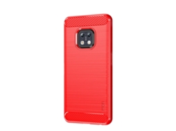 Capa De Tpu Macio Com Textura Escovada Em Fibra De Carbono Para Nokia Xr20 Mofi Gentleness Series