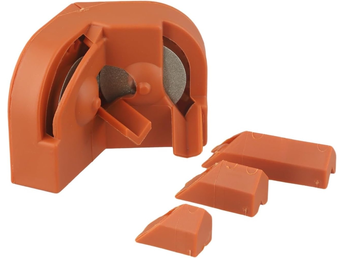 Afiador Elétrico Com 3 Suportes Para Brocas (2-16 Mm), De Afiar Dupla Face Impacto E Cozinha, Laranja