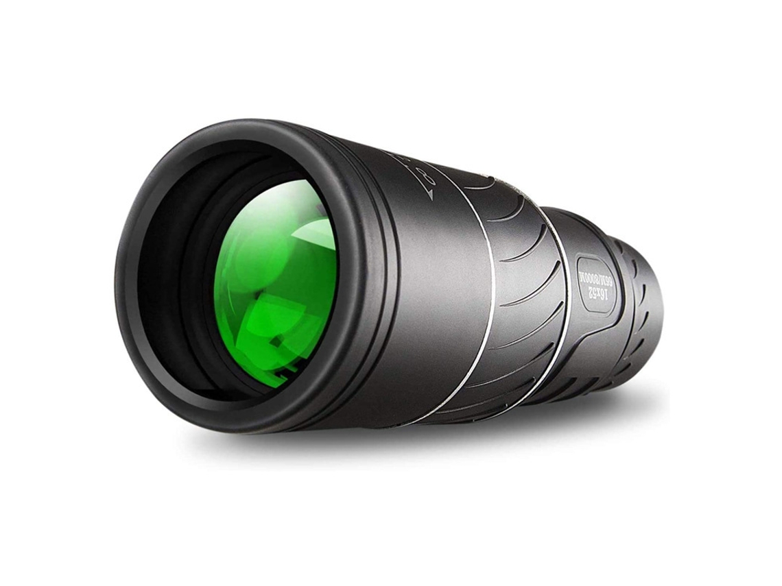 Telescópio Monocular 16x52 com Zoom Óptico Bifocal para Uso Diurno BRILVIBERA