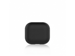 Capa Zruxe Para Apple Airpods 3 Silicone Preto 1,5 Mm (led Visível, Suporte Carregamento Sem Fios)