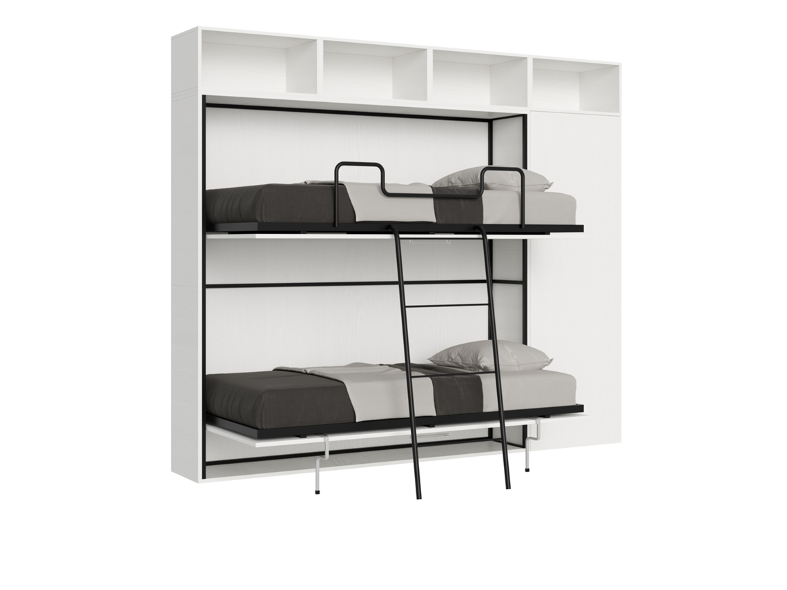 Cama de Casal Kando Composição Ash ITAMOBY Branco (220x100x130cm)