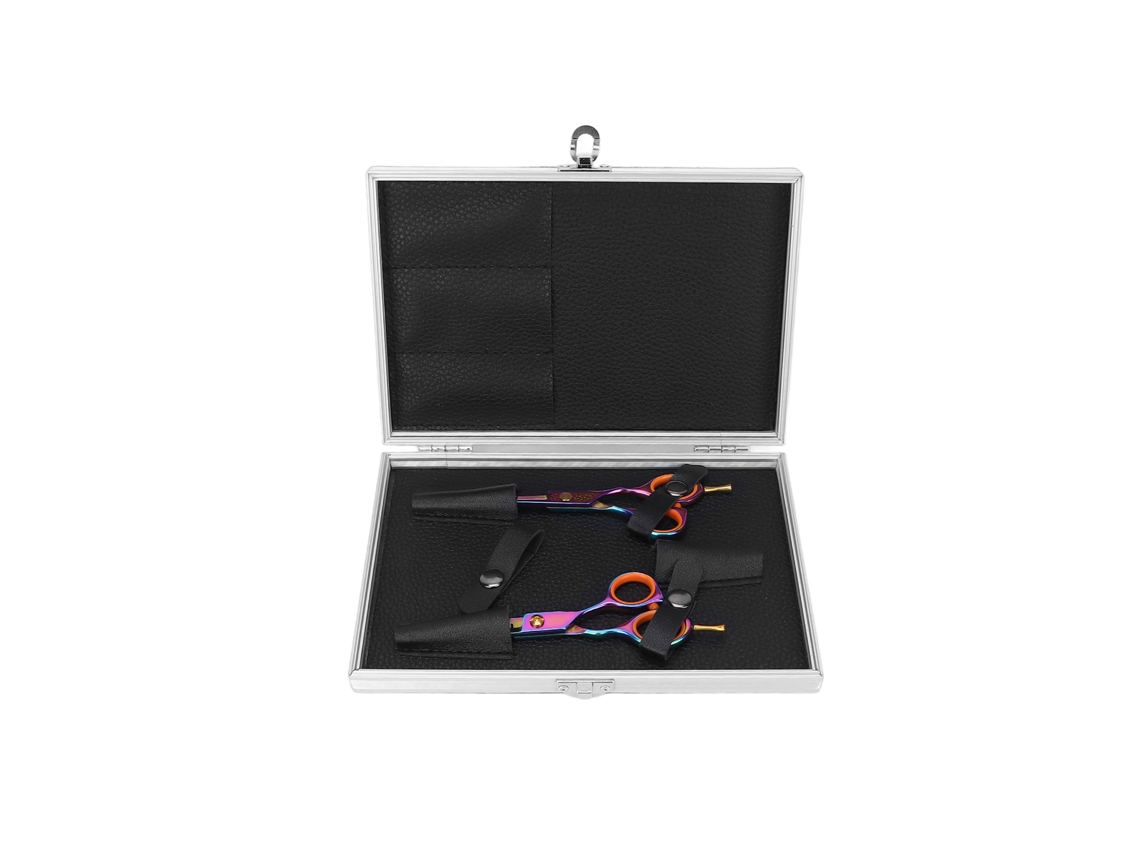 2026 kit de Tesouras de Cabeleireiro Ergonômico Profissional para Salões de Beleza, Barbearias e Casa para Cortar Cabelo