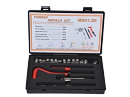 Kit De Ferramentas Para Reparação De Rosca M8 Com Furadeira, Martelo E Parafusos De Arame Enrolado