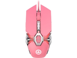 Mouse Pinky, Pegada Confortável, Retroiluminado, 4 Dpi Ajustáveis, Plug-in