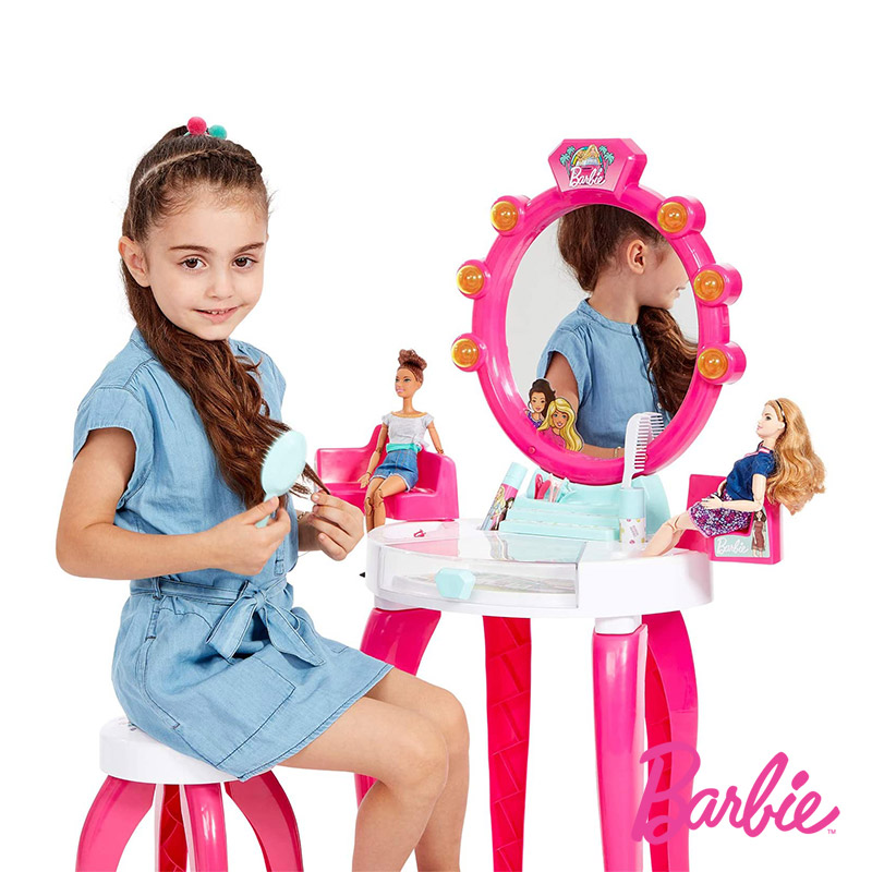 Maquilhagem de Brincar KLEIN Tocador Salão de Beleza Barbie (41 x 31 x  90cm)