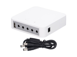 Mini UPS Bateria Backup 5v 24v Saída Alimentação Ininterrupta 7800mah para Roteador Modem Câmera S/MARCA