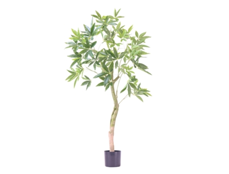 Artificial Plants Plant In A Box Pachira Conjunto De 1 Pote 17cm Altura 120cm