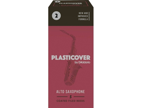 Palheta para Saxofone D'ADDARIO Plasticover Alto Saxophone 2.0 (5 unidades)