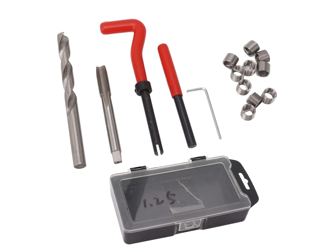 Kit De Reparo De Rosca M10x1.25 Ferramenta De Aço Carbono