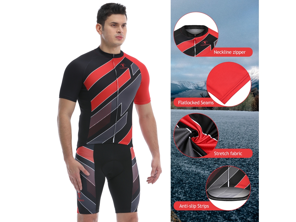 Conjunto de ciclismo Mali, camisa e calcinha bib, quick dry, para homem, MTB