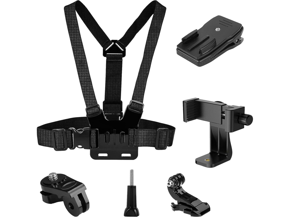 Kit 6 Em 1 Com Suporte Para Acessórios De Câmera, Alça Peito E Compatível.-aquaforge