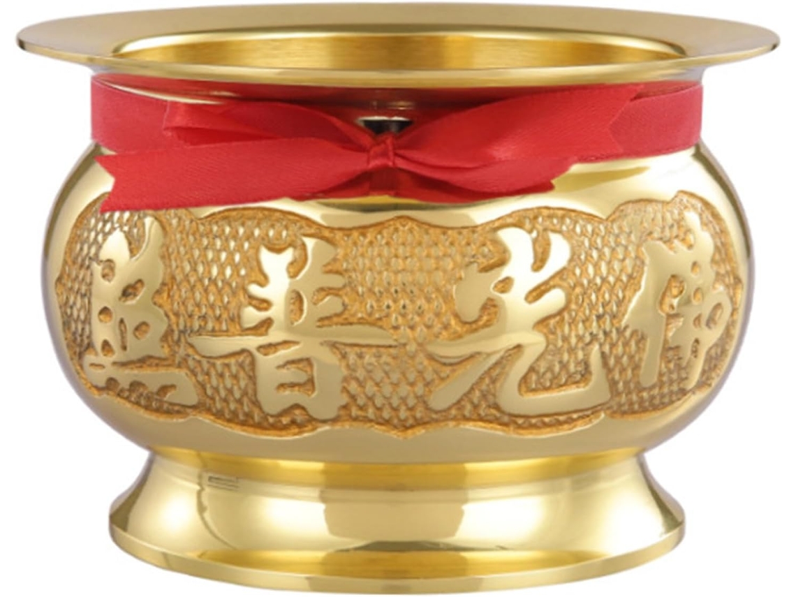 Incensários De Latão - Decoração Chinesa - Templo - Meditação - Tigela - Decoração De Mesa - Suporte Para Buda