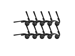 10 Peças Escova Lateral Para Xiaomi Mijia 5c/ov42cn S40/ov81 S40 Pro/ov71gl 5/ov31gl 5 Pro/ov21gl De Reposição