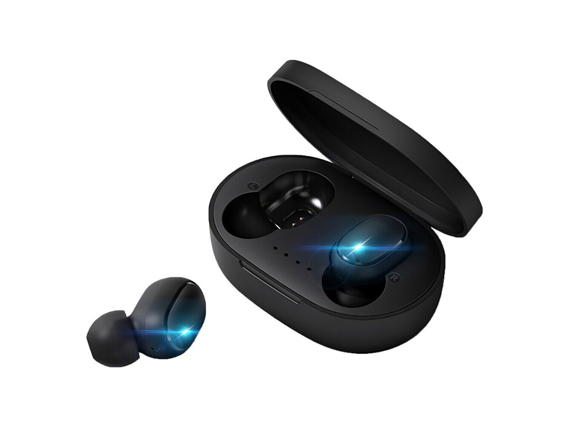 Fones De Ouvido Sem Fio Bluetooth 5.0 Pretos Tws Mini Fones De Ouvido Intra-auriculares Fones De Ouvido Com Graves