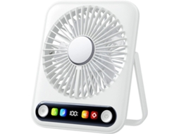 Mini Ventilador De Mesa Portátil Dobrável Usb Kaiyo Com Espelho E Luz