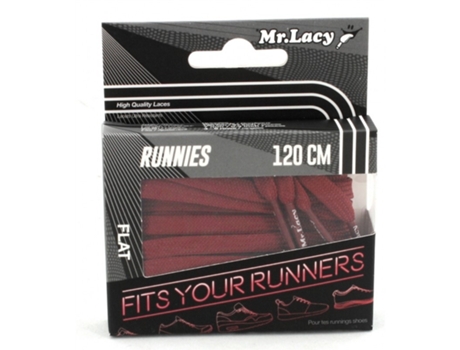 Atacadores Unissexo MR LACY Runnies Lifestyle Round Vermelho (90 cm)