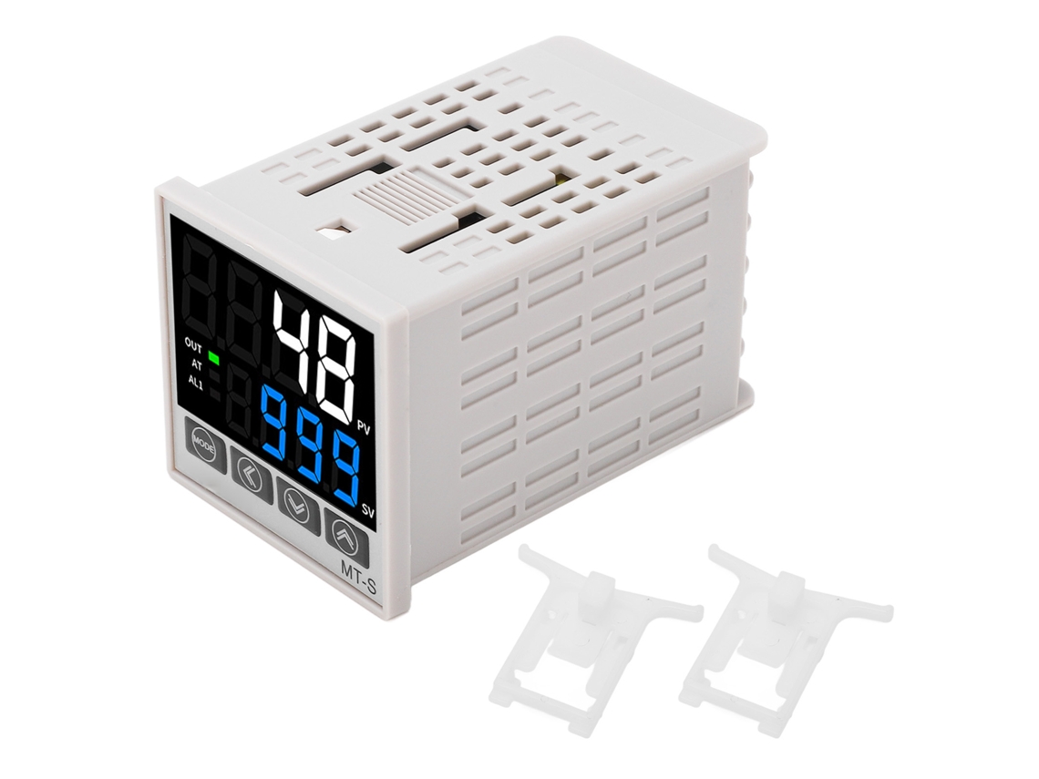 Kit Controlador de Temperatura Pid Digital 48x48mm Ac100 240v S/MARCA