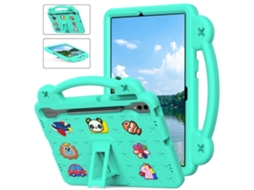 Capa Para Tablet Lurelia, Compatível Com Samsung Galaxy Tab S6 Lite De Desenho Animado Infantil, Verde Menta, Proteção Antiquedas