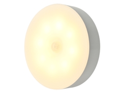 Luz Noturna Inteligente Recarregável com Detecção de Movimento para Mesa Cabeceira, Guarda, Roupa e Corredor BRILVIBERA