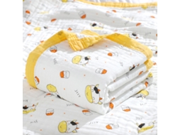 Toalha de Banho Cotton LAXISCREED Cute Vaca Amarela