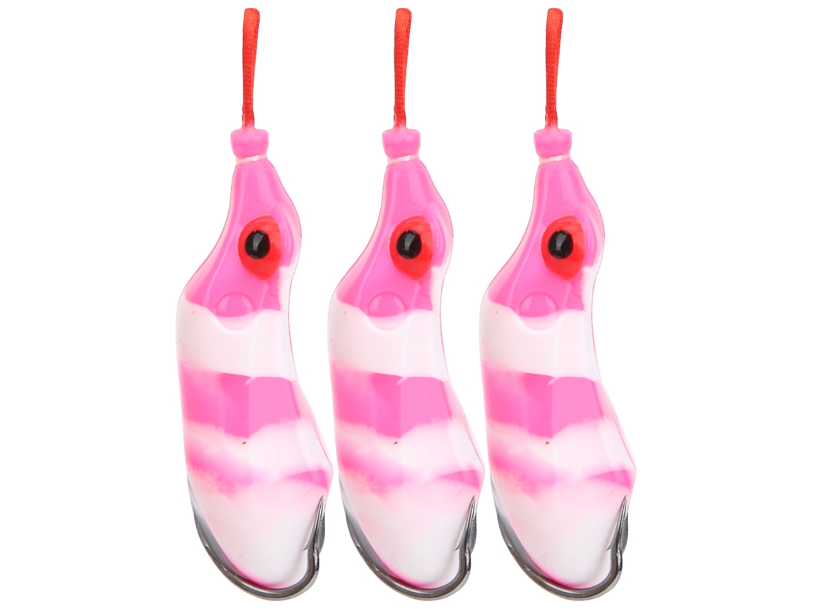 Isca Artificial de Pesca 3 Peças Kit Soft Bait