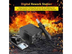 Laxiscreed 8582d Estação De Reparo Smd 2 Em 1 Com Ar Quente E Ferro De Soldar