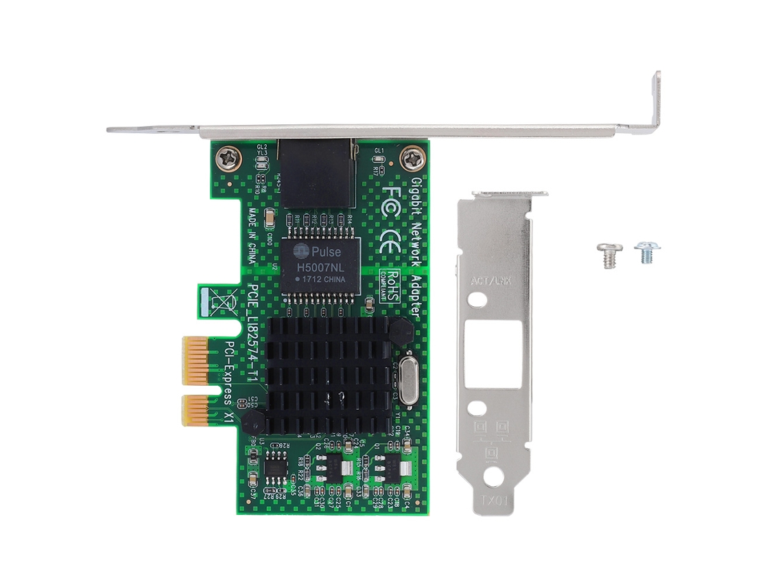 Placa De Rede Gigabit Pci-e 10/100/1000 Mbps Para Desktop Servidor Home Office